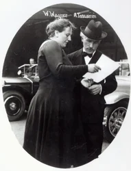 Portrait of Winifred Wagner (1897-1980) and Arturo Toscanini (1867-1957), c.1930-31